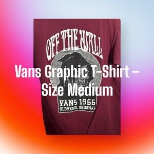 Vans Red Short Sleeve Tee